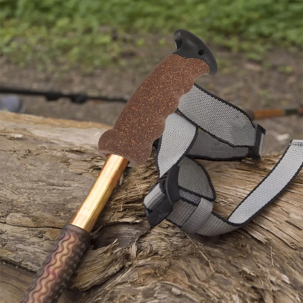 

4Pcs Cork Handle Grips for Trekking Poles Hiking Sticks Skiing Poles Comfortable Anti-Slip Replacement Grip Part Outdoor