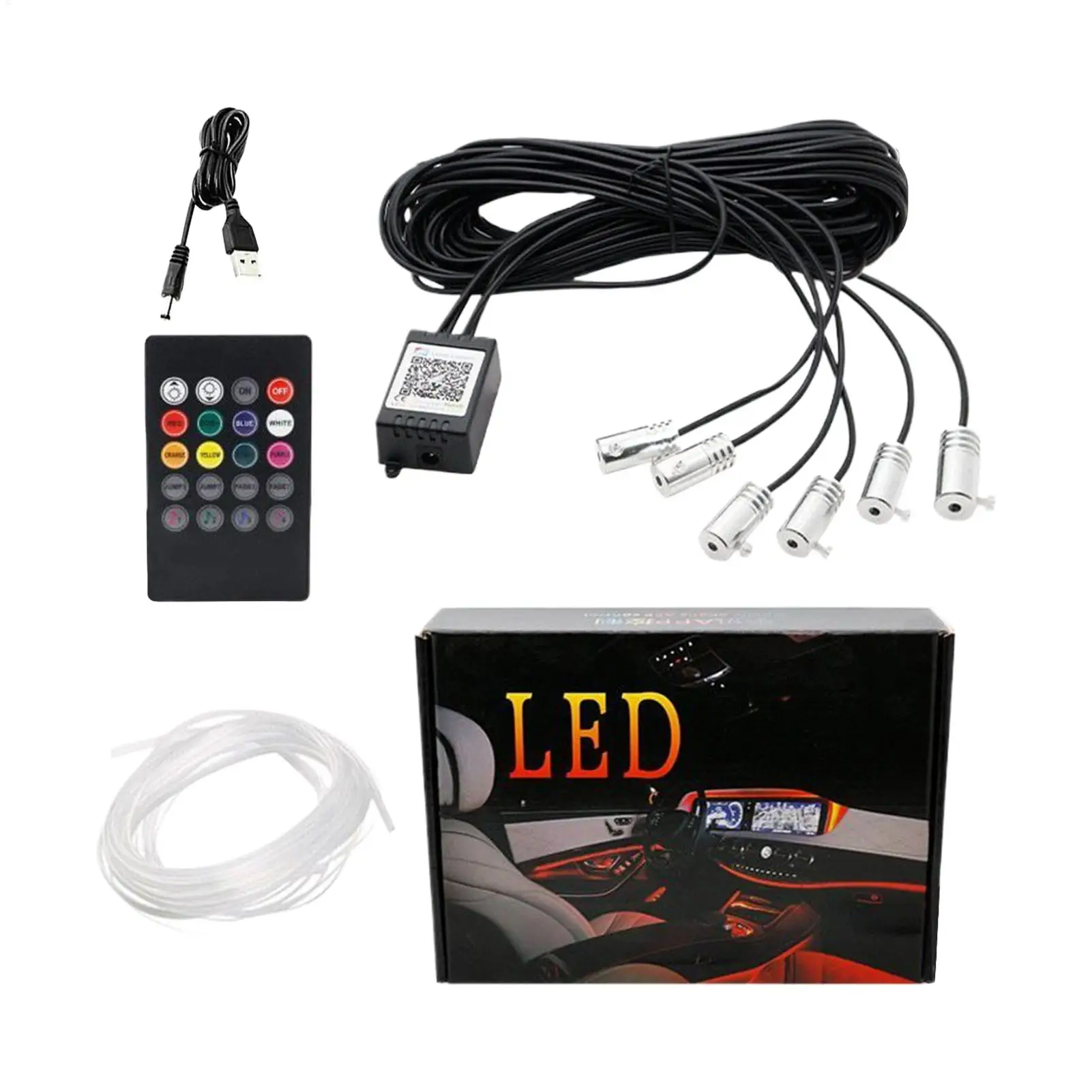 

LED Light Strip For Car 26.25ft APP Control Wireless Lighting LED Strip Ambient Lighting Car For Men Women Truck Trailer