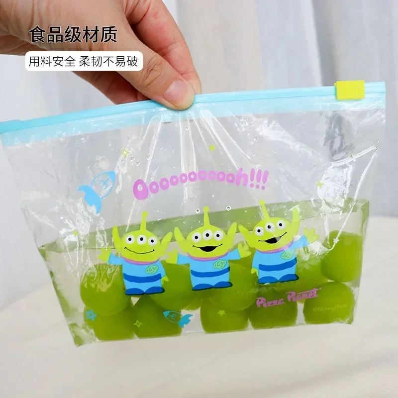 Disney Stitch Food-grade Ziplock PE Bag Food Distribution Bags Cartoon Kawaii Zipper Dust Storage Decoration Household Good Gift