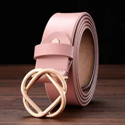 YKLYMYXJUNIA Women's Leather Belts Fashion Belts Ladies Female Brand Waistband  New Leather Belt for Women