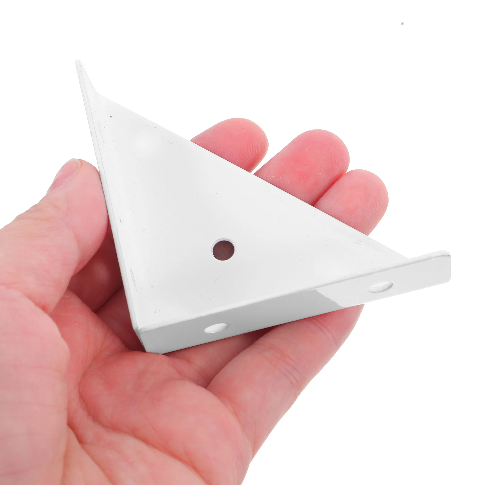 

4Pcs Fixed Support Brackets Stainless Steel Corner Brackets for Furniture Fastening Triangular Design Shelf Reinforcement