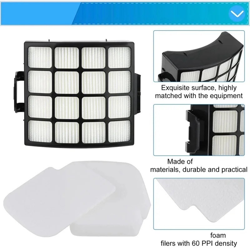 

B51C For Shark Stratos AZ3000 / AZ3000C / AZ3000W / AZ3002 Vacuum Cleaner Soft Brush Roller Foam Felt Filter Spare Parts