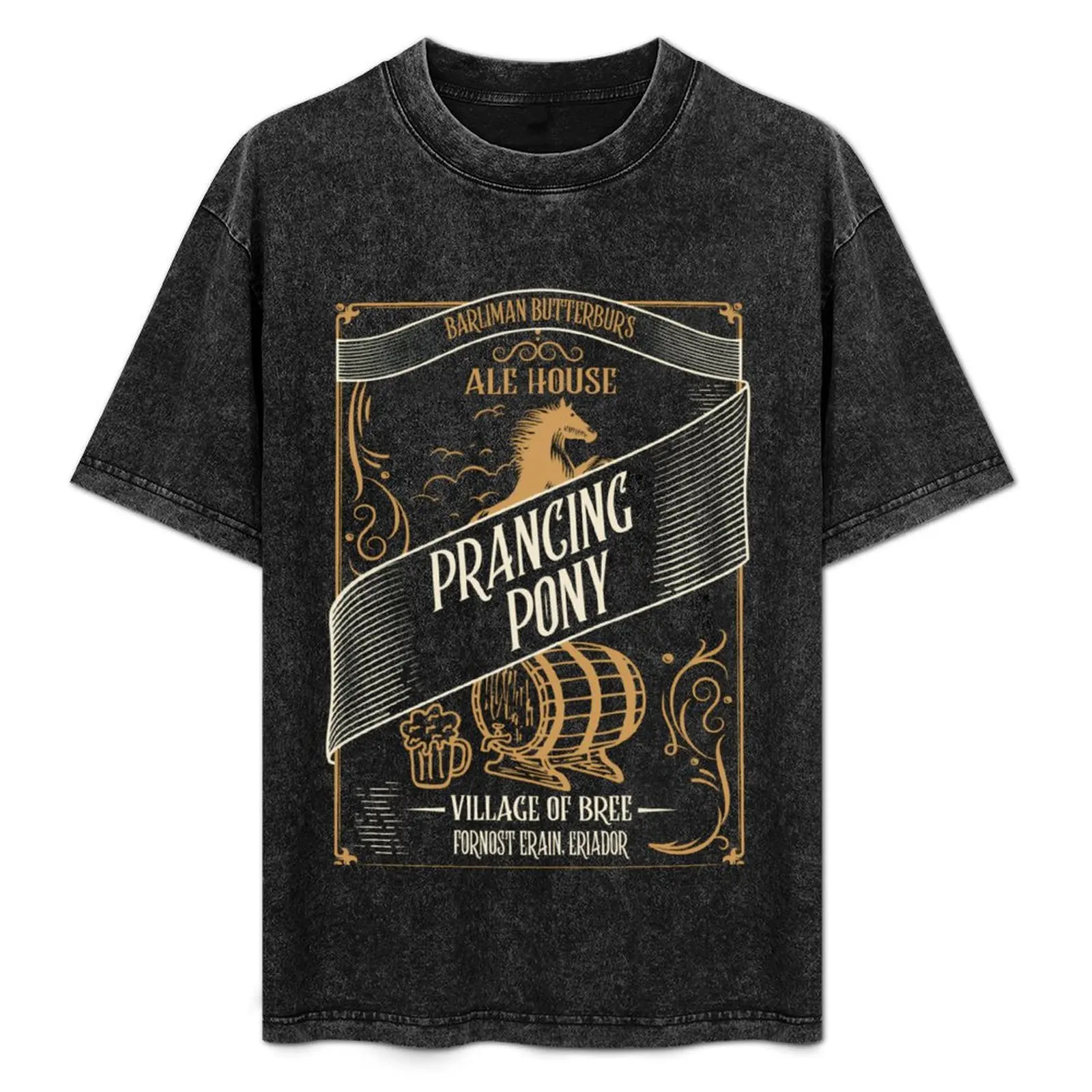 

The Prancing Pony T-Shirt aesthetic clothes plus size clothes graphic shirts baggy shirts mens graphic t-shirts