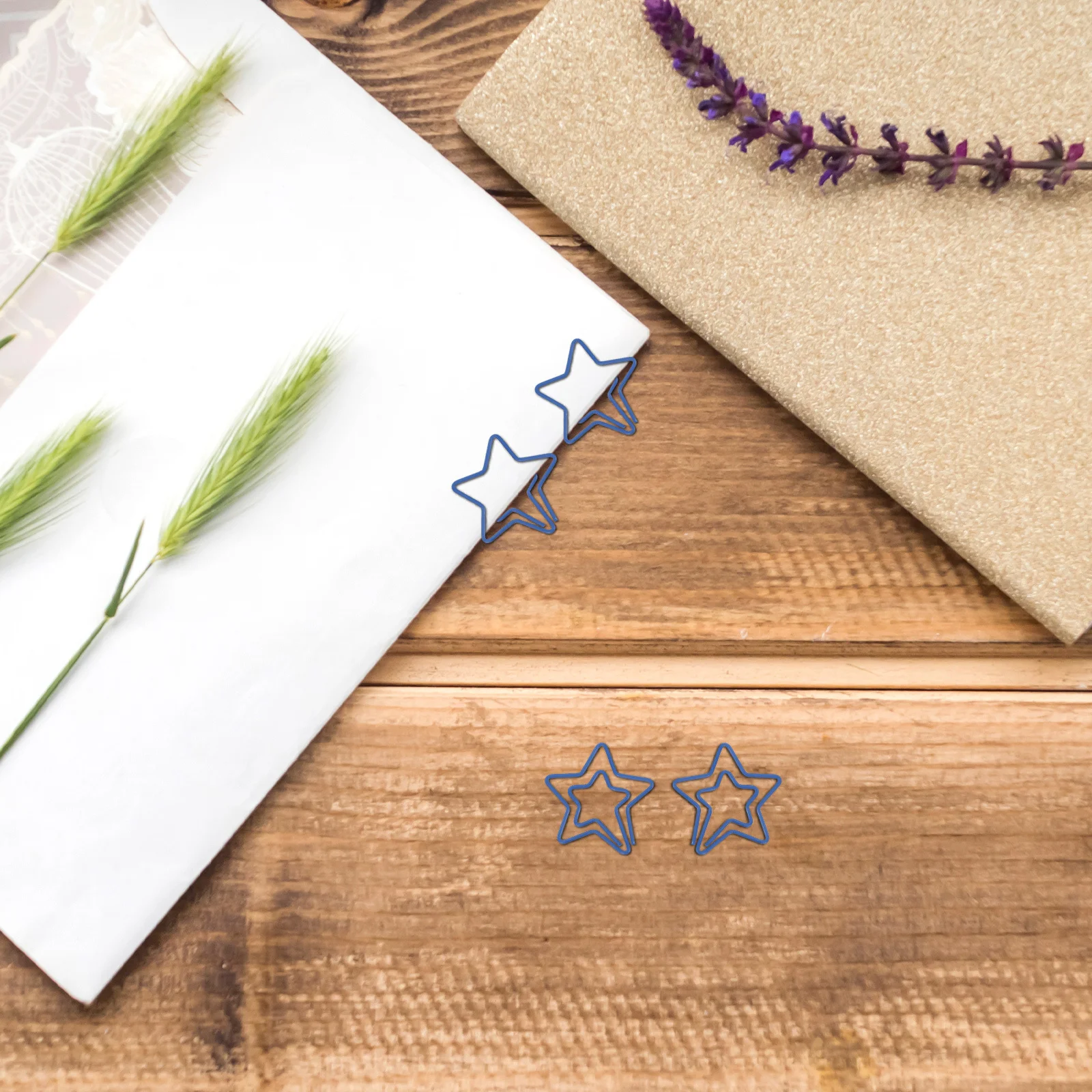 

120Pcs Star Shape Paper Clips Metal Paperclips Cute Planner Clips Office School Decorative Paper Bookmarks Memo Clip
