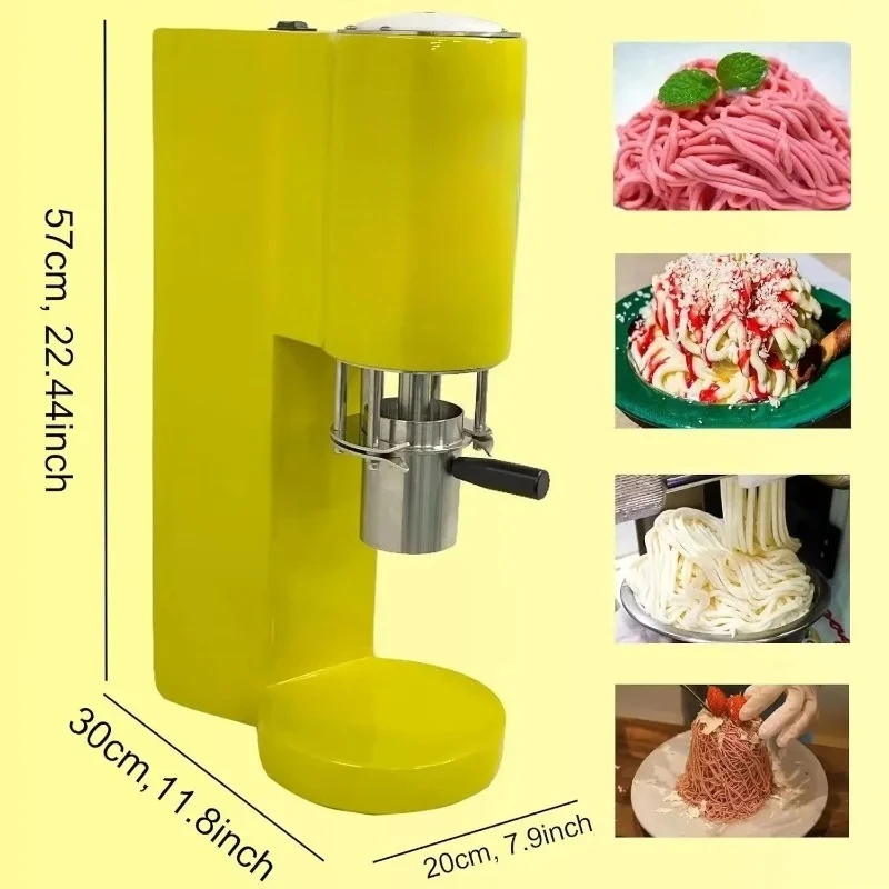Multiple Shapes Swirl Ice Cream Making Machine Shapes Ice Cream Spaghetti Making Machine Spaghetti Press Ice Cream Machine