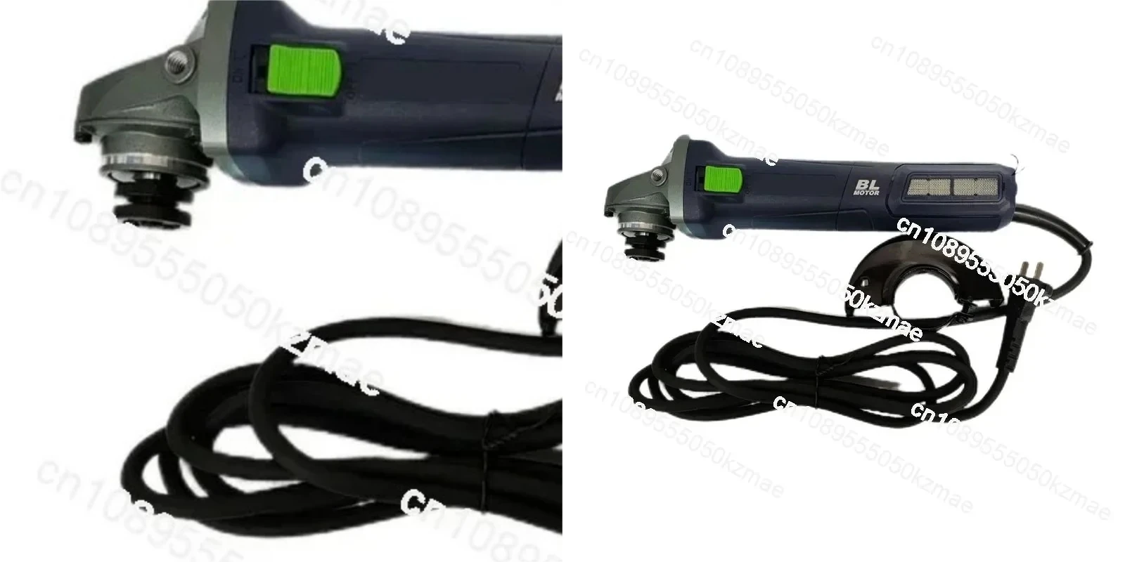 1300W Brushless AC Angle Grinder 8210T | 220V Handheld, Fine Handle for Stone/Metal/Wood Cutting & Grinding