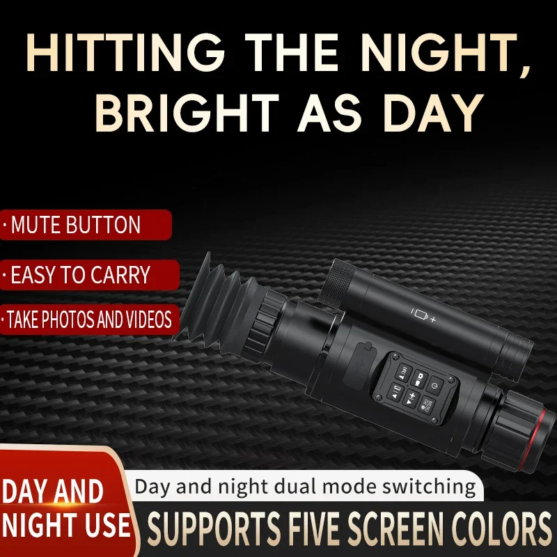 NV076-850 Monocular,  RangeFinder Infrared Night Vision Riflescope, Hunting Camera, Outdoor Digital Telescope, Tactical Accessor