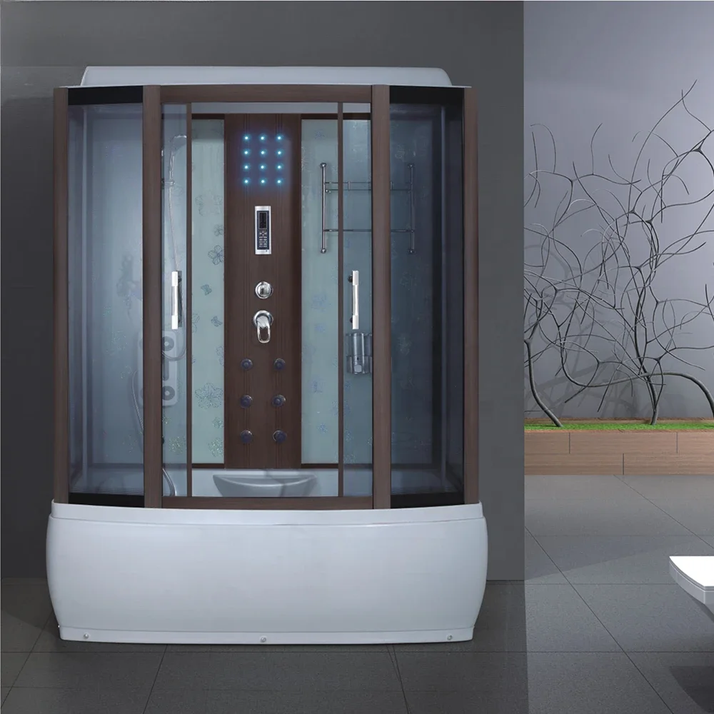 Aokeliya luxury steam bathtub shower cabin sliding hydromassage bath steam bathtub cabin