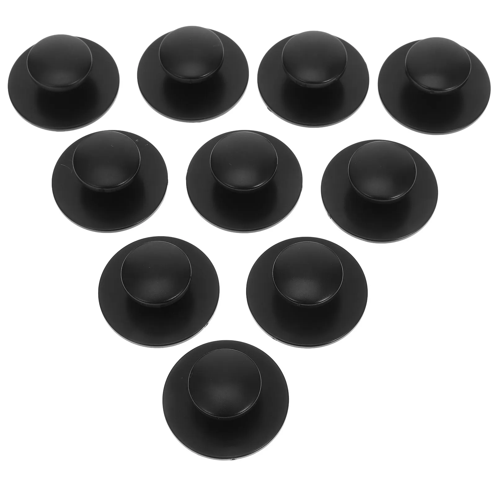 10Pcs Self-Stick Cabinet Knobs Round Adhesive Drawer Pulls for Safety Doors Glass Cabinets Closets Dressers Easy Install No