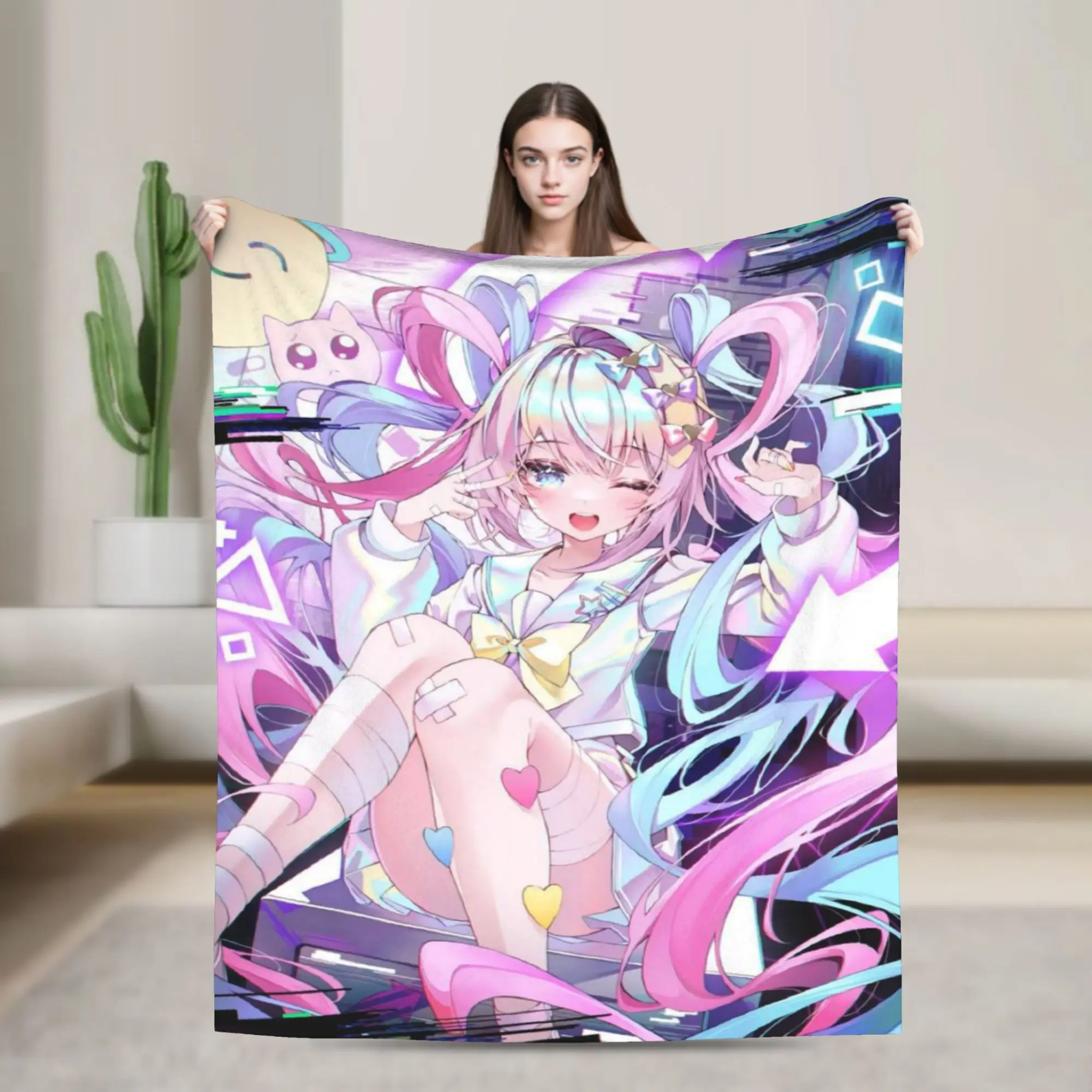 Needy Girl Streamer Overload Blanket Fleece  Relax Ultra-Soft Throw Blankets for Home Rug Piece