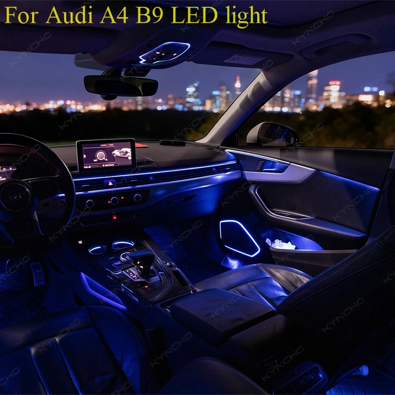 For Audi A4 B9 Car Interior Lighting LED Intelligent Colorful Car Ambient Light Symphony Interior Ambient Auto Interior Lighting