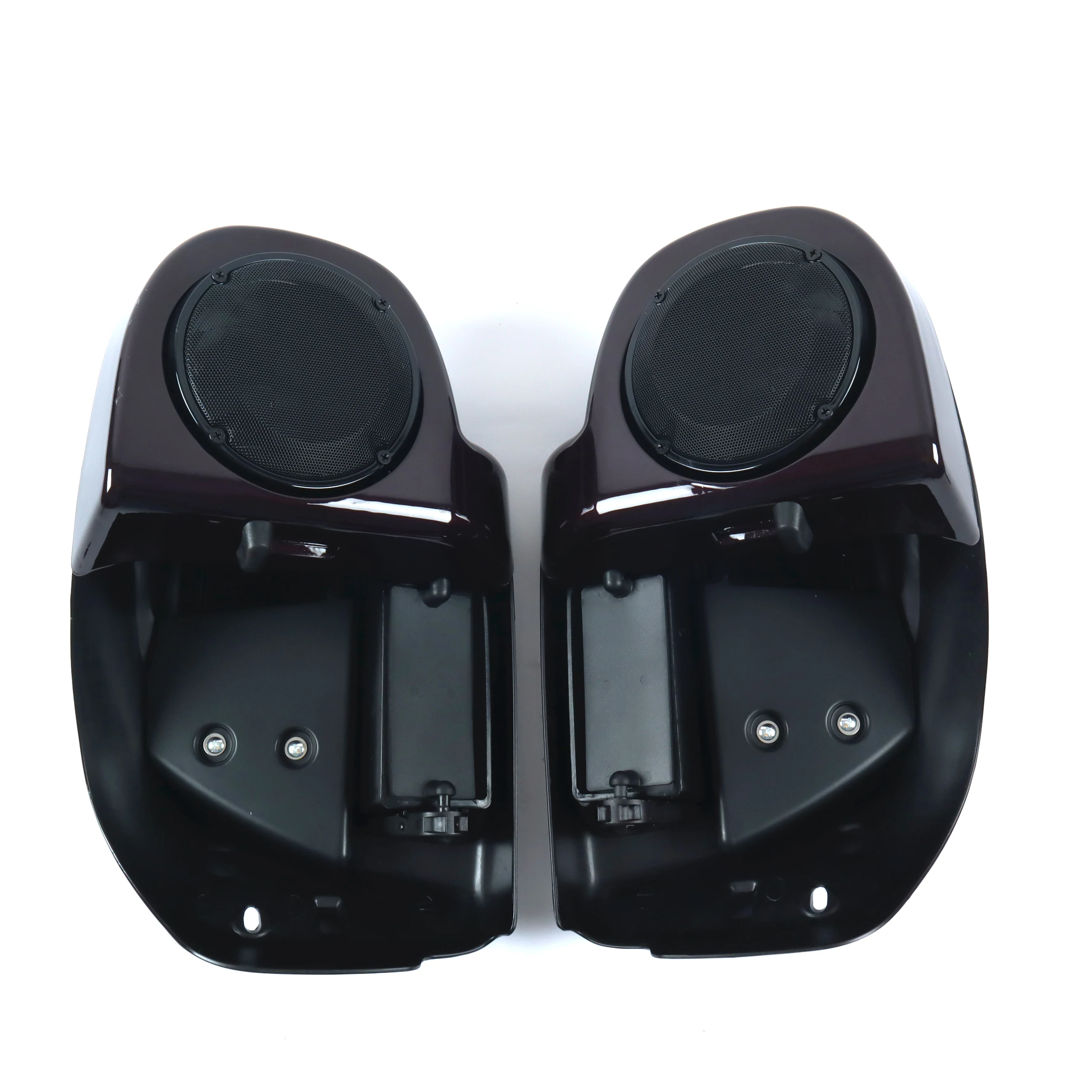 

Black cherry 2014 air-cooled LVF with speaker for Harley Touring lower venter fairing