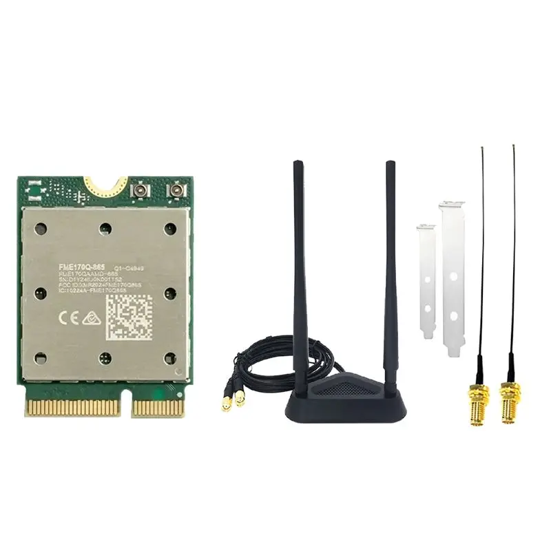

ABFM-Wifi7 QCNCM865 Bluetooth 5.4 Wireless Network Card 5800M Tri Band 2.4G/5G/6Ghz M.2 NGFF Wireless Network Adapter