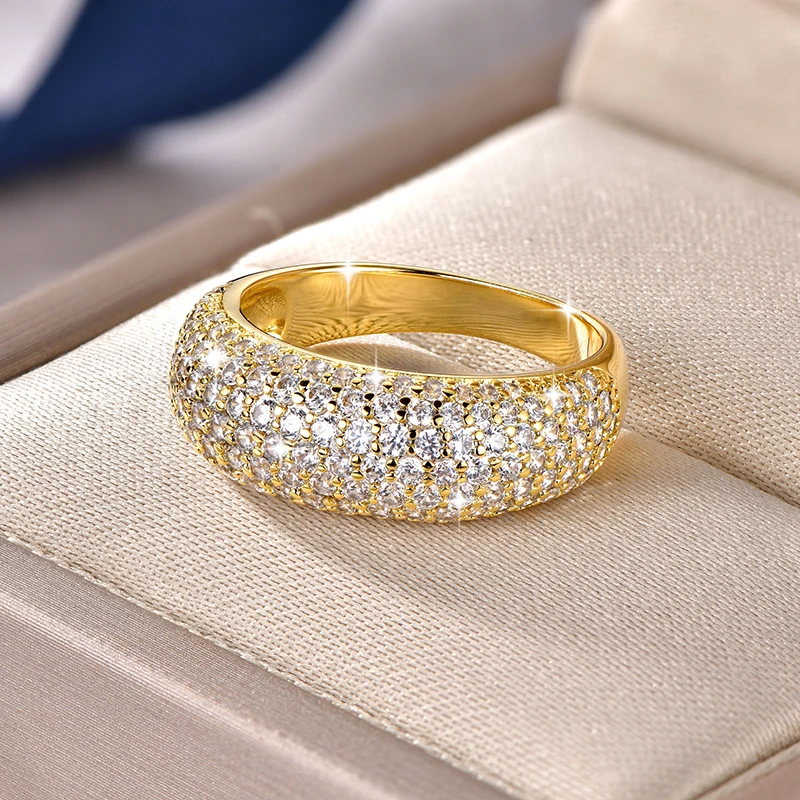 Anziw Luxury AAAAA Cubic Zirconia Engagement Wedding Ring Band For Women Fashion Finger Rings Fine Jewelry 2026 Valentine Gift