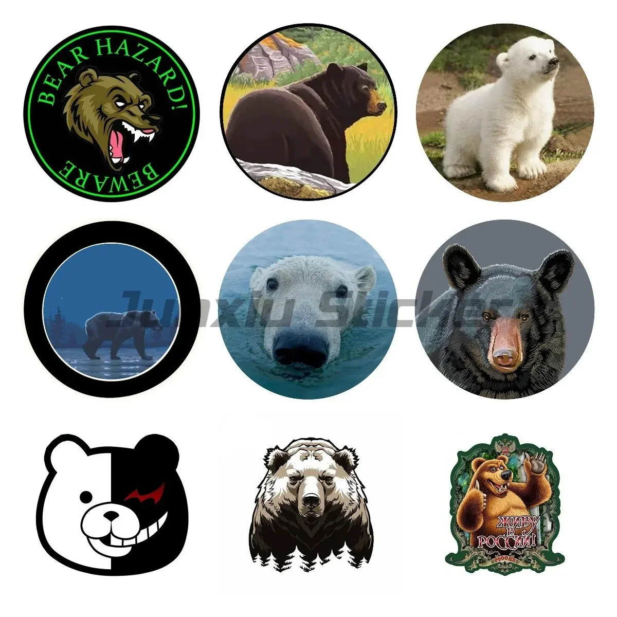 

Bear Cartoon Anime Funny Car Stickers Bumper Trunk Truck Graphics Vinyl JDM Helmet Motorcycle