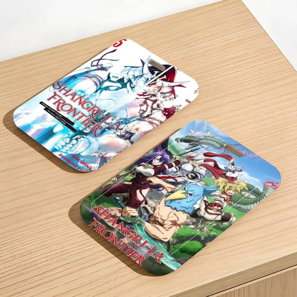 Shangri-La Frontier Anime ID Card Holder Lanyard Covers Women Men Work Permit Holder Students Kids Bus Cards Case