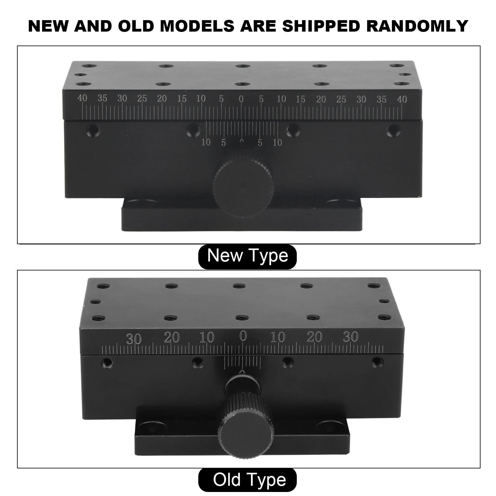 SEMCID-90T Linear Slide Manual X Axis Dovetail Trough Rack Pinion Stage Accuracy Manual Fine‑Tune Platform 90*40mm