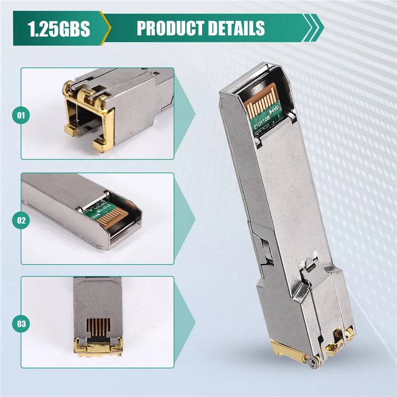 A40Z-Gigabit RJ45 Modul SFP 10/100/1000Mbps SFP Tembaga RJ45 SFP Transceiver Gigabit Ethernet Switch