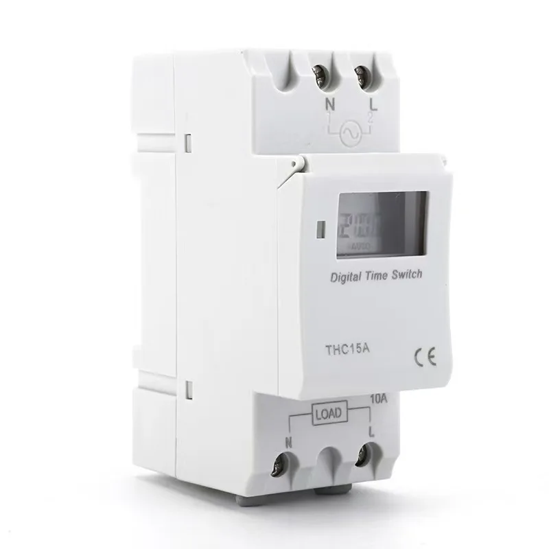 THC15A 30A New Din Rail Mount Weekly 7 Days Programmable Digital TIME SWITCH Relay Timer Control AC 12V 24V 48V 110V 220V 230V