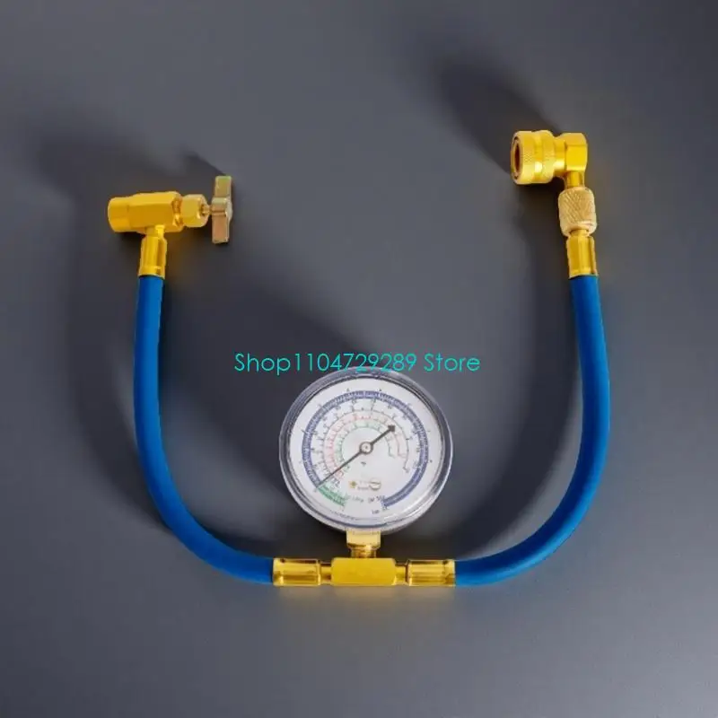 D8KE R134A Air Conditioning Freons Recharge Hose Gauge Set Automotive Conditioning Tool Refill Gas Refrigerants Hose