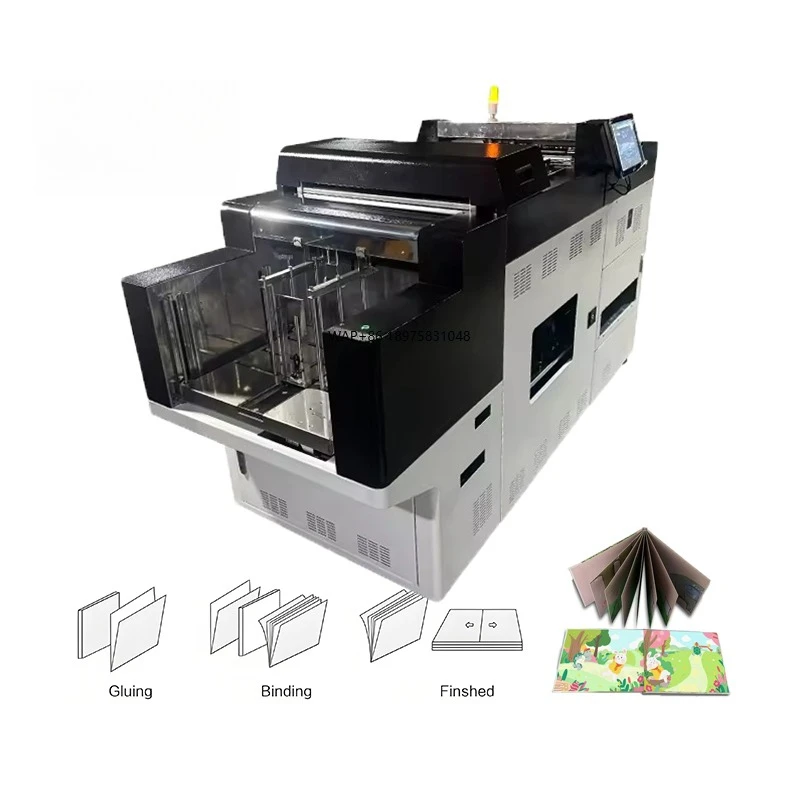 Automatic LayFlat Binder Digital All in One Photobook Creasing Lay Flat Binding Wedding Photo Book Maker Album Making Machine