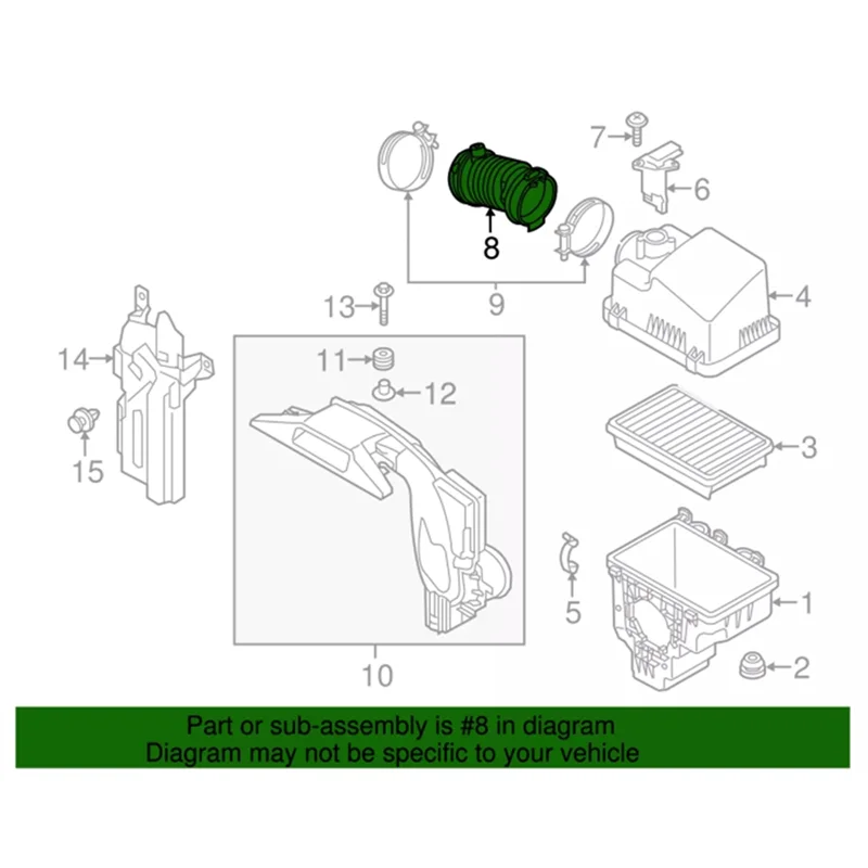 L37A-PE7W-13-221 Parti di automobili Tubo dell'aria per Mazda 3 2015-2017 CX5 2017 Tubo dell'aria Mazda 6 2015 2.0Cc PE01-13-221