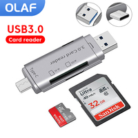 Olaf 4 in 1 OTG Card Reader USB3.0 Type C to SD TF Card reader for PC Laptop Accessories Smart Memory Cardreader SD Card Adapter