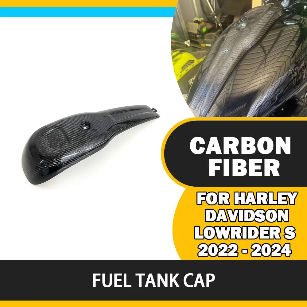 

For Harley Davidson lowrider S 2022 2023 2024 2025 motorcycle 100%Carbon fiber fuel tank cap side panel fairing kit accessories