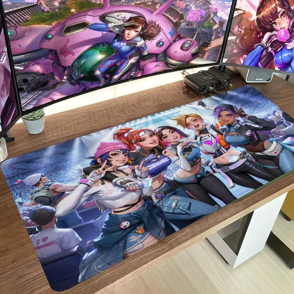 لوحة الماوس Gamer OverwatchS D.Va XL HD مخصص جديد ماوس XXL غراندي حصيرة مكتبية المطاط الطبيعي مكتب ماوس الحصير سطح المكتب