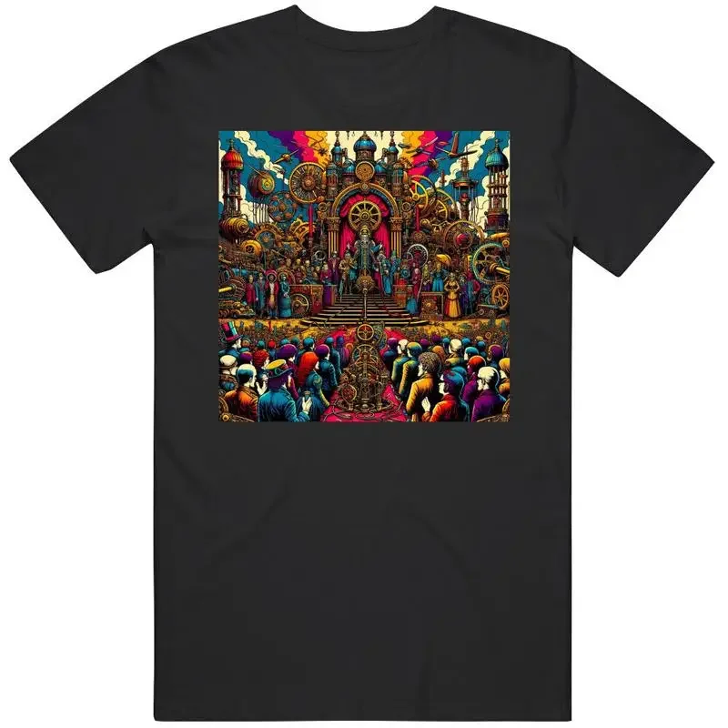 Steampunk Church Gathering Fantasy T Shirt