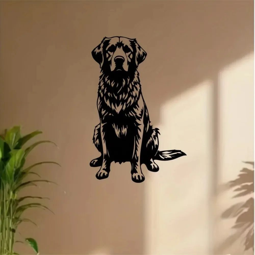 CIFBUY Iron Wall Art Loyal Dog Pet Memorial Waterproof Sculpture For Home Hanging Decor Gift