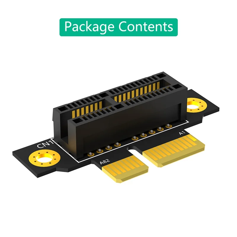 Exquisite-PCI-E 1X 3.0 90 Degree Reverse Male To Female Riser Card For 1U Server (Installation Direction Towards CPU)