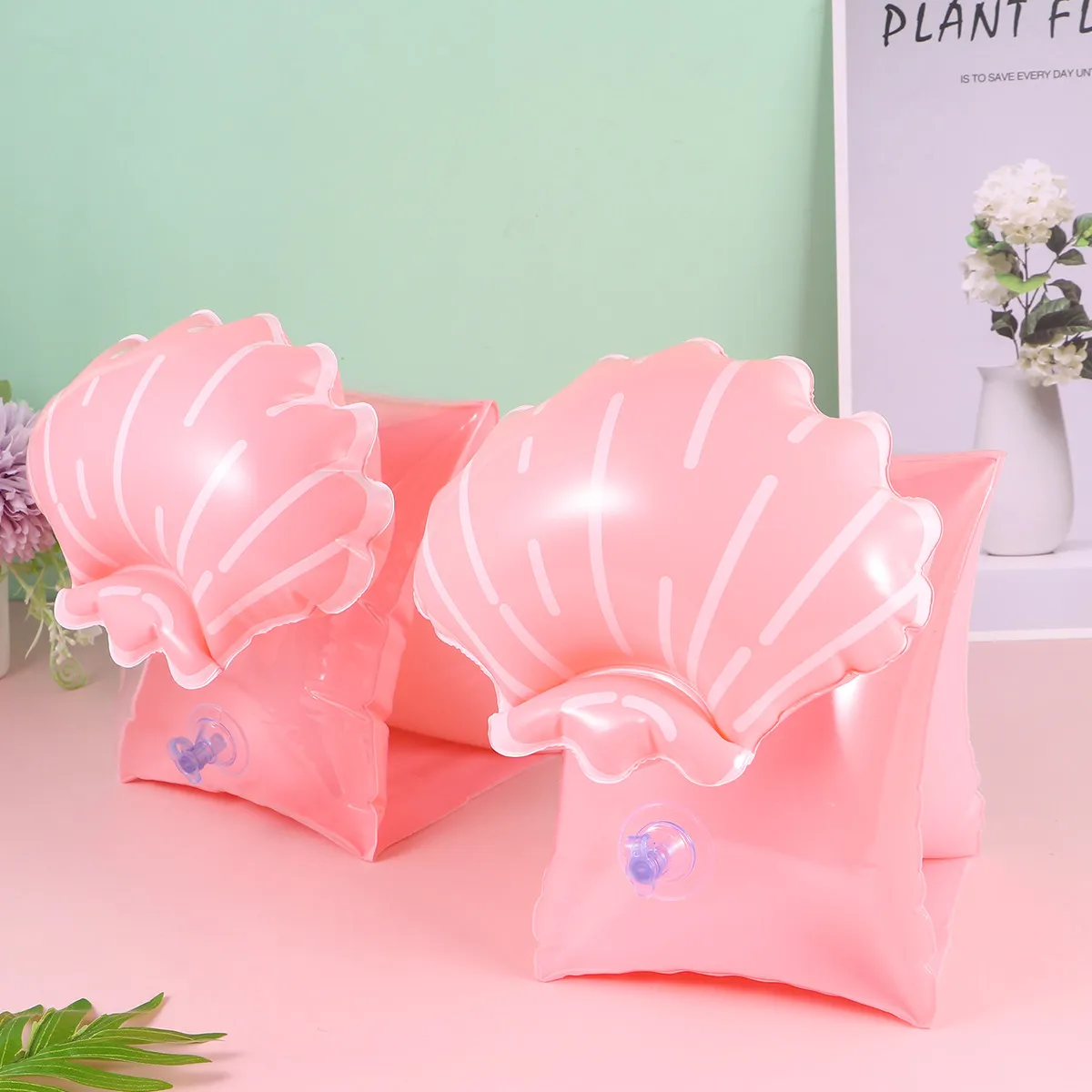 

Надувные нарукавники для плавания для детей с мультяшным дизайном, розовые, для малышей, портативные аксессуары для плавания