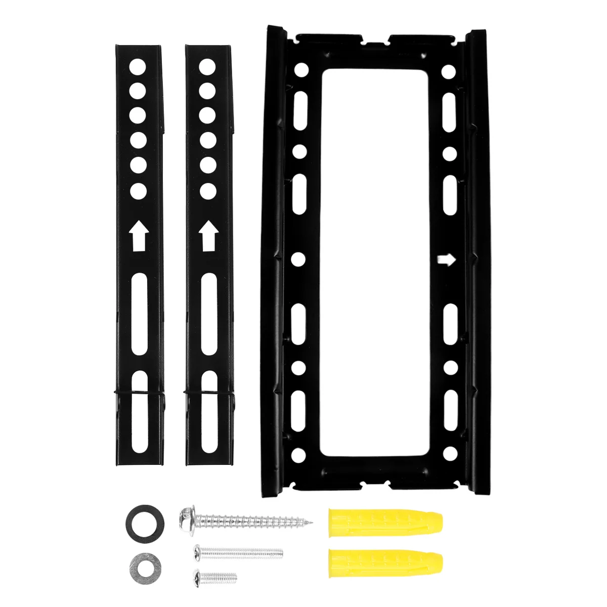 

Universal Wall Mount Steel Bracket Fixed Ultra Slim Design for 17-43 Inch Adjustable Safety Hook Wall Bracket