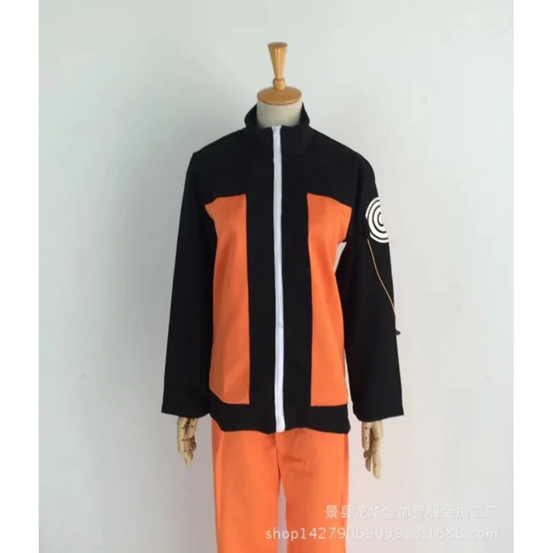 2025 New Anime Hogake Uzumaki Naru Cosplay Full Set Costume Wig 2nd Generation Type Sportswear+Pants+Cloak 3 Pieces Suit Party C