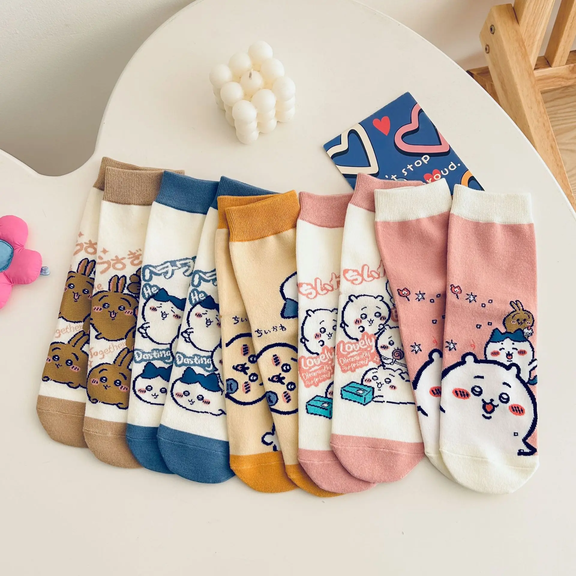 Autumn and winter new style children's socks - Korean version anime trend socks - mid-calf socks - Japanese cute cat girl socks