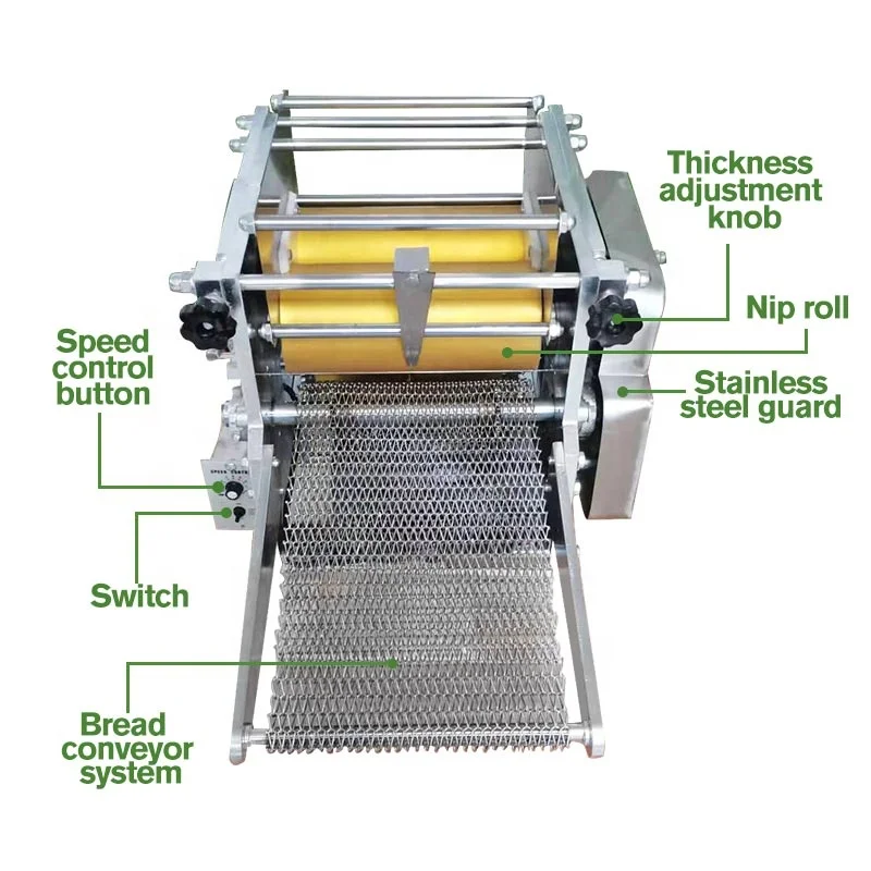 Small Tabletop Industry Roti Chapati Make Machine Corn Tortilla Press Bread Maker for Restaurant
