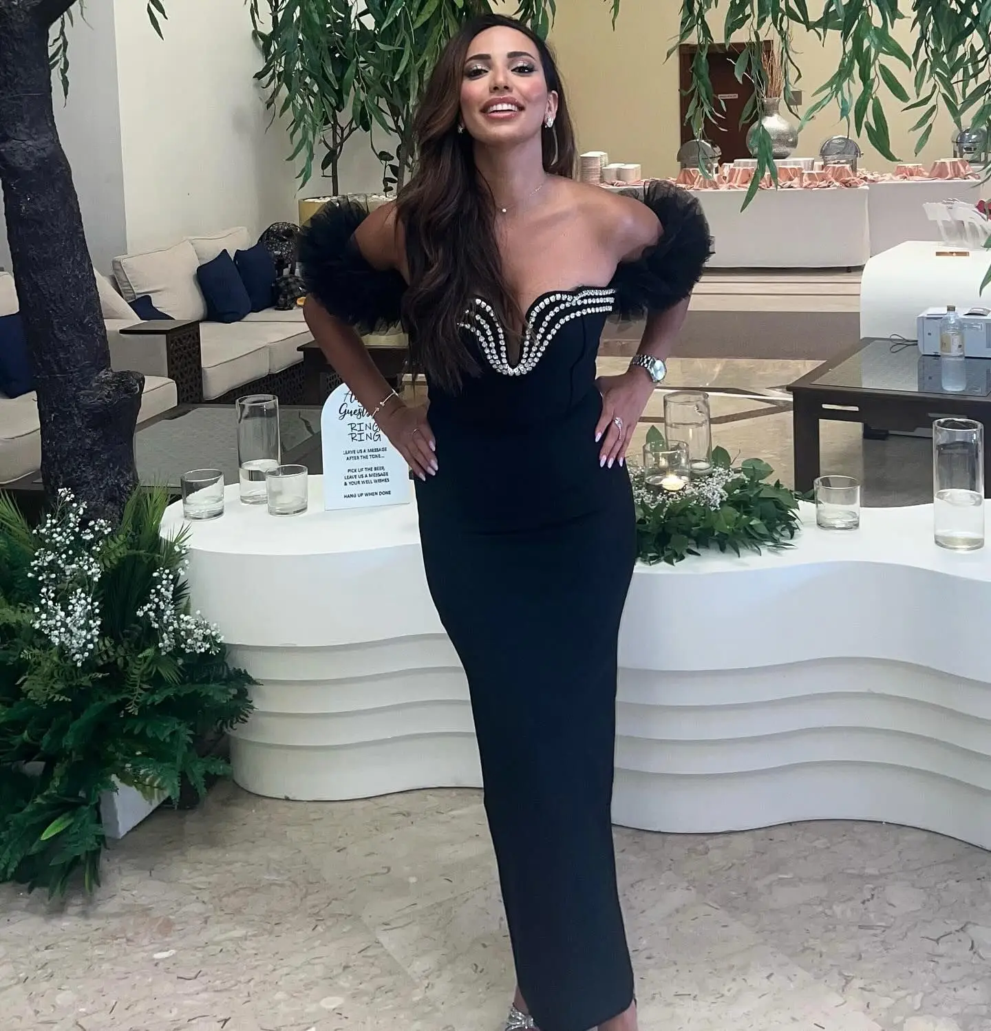 Luxury Crystals Black Women's Prom Dress Sexy Off Shoulder Sleeveless Skirt Formal Casual Long Sheath Bandage Robe Party Gown