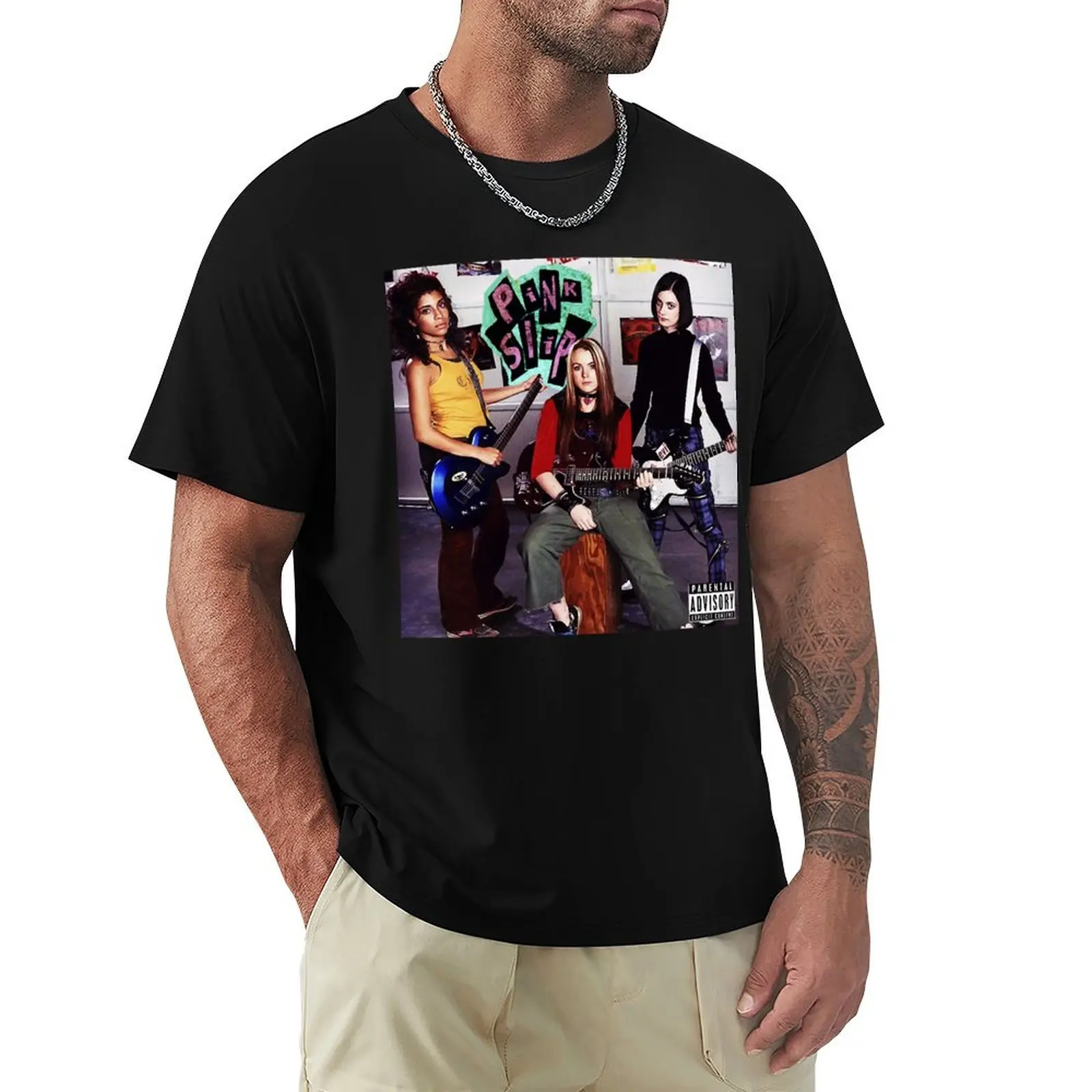 Freaky Friday Pink Slip Album Cover Band Tee (Lindsay Lohan) T-Shirt Performance Dry Fit T-Shirt
