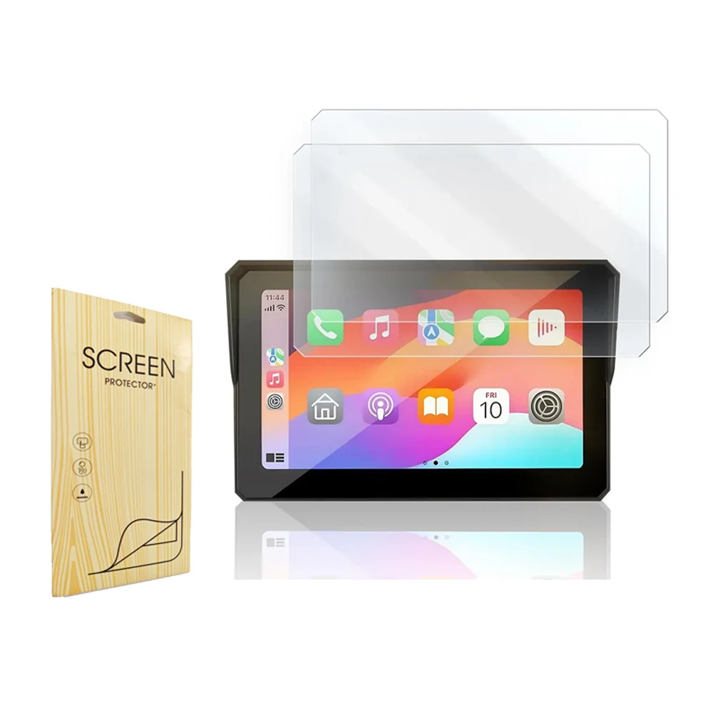 HD Clear Anti-Scratch Screen Protector PET Shield Film for Carpuride W702BS Pro 7-inch Accessories (1-Pack, 2pcs Films)