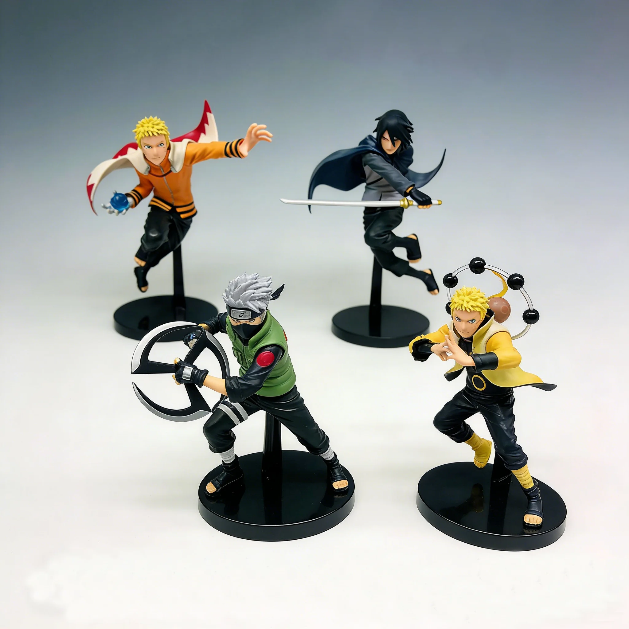 Nueva Figura de Anime de Naruto, Uzumaki Naruto, Hatake Kakashi, Gaara, Versión Combate, Figura de Acción Coleccionable, Modelo, Adornos, Juguetes, Regalos