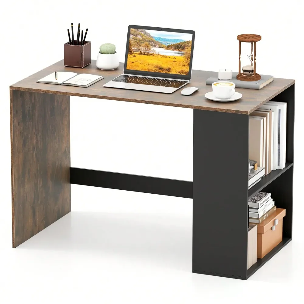 

desk office computer desk tableDesk 44 Home Office Desk W 2Tier Bookshelf Study Writing Desk