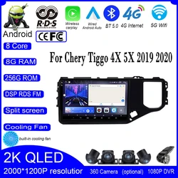 10 Inch Android 14 For Chery Tiggo 4X 5X 2019 2020 Car Radio Player Stereo Multimedia Radio Navigation Carplay player Screen