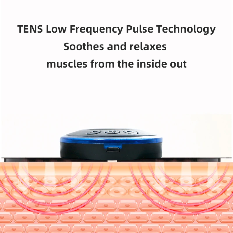 المحمولة الرقبة مدلك EMS العضلات محفز الكهربائية عنق الرحم الذراع الساق تدليك التصحيح منخفضة التردد نبض لتخفيف الآلام وسادة مساج #5
