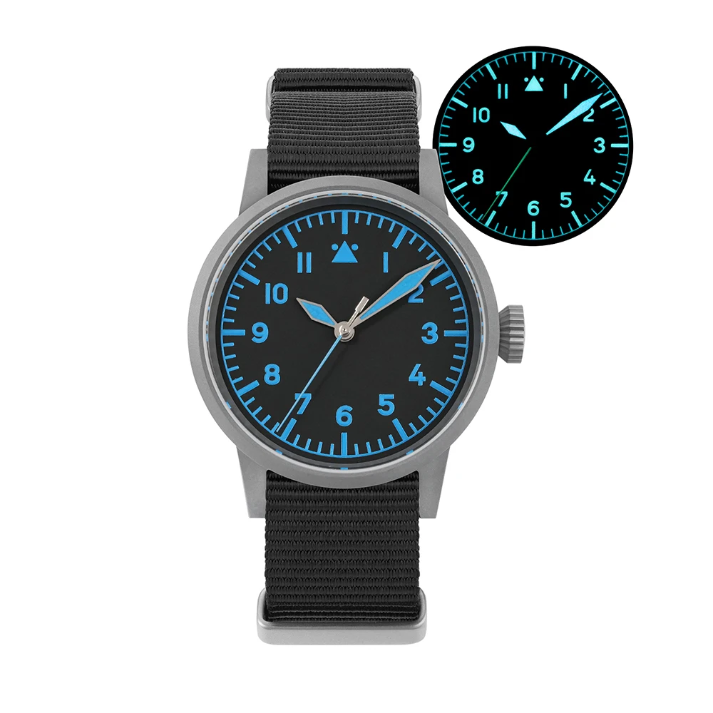 Militado ML10 جديد كامل ليلة ضوء ساعة كوارتز VH31 الاجتياح الحركة الثانية الياقوت 100 متر مقاوم للماء ساعة كلاسيكية مضيئة #4