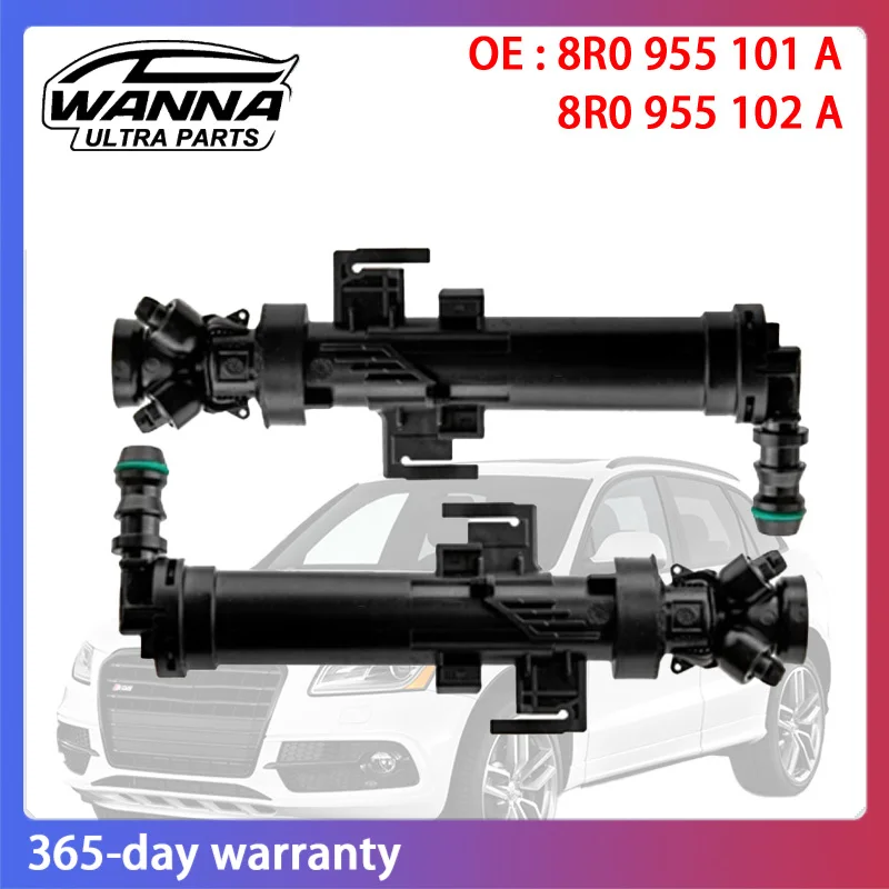 

OE 8R0955101A 8R0955102A Left Right Headlight Washer Lift Cylinder Spray Nozzle Jet for Audi Q5 2013 2014 2015 2016 2017