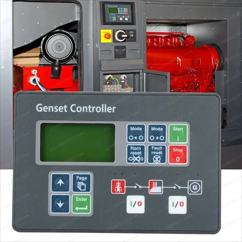 Genset Controller  Genset Controller Self-Start Control Screen for Diesel Generator  8-35V Generator Controller