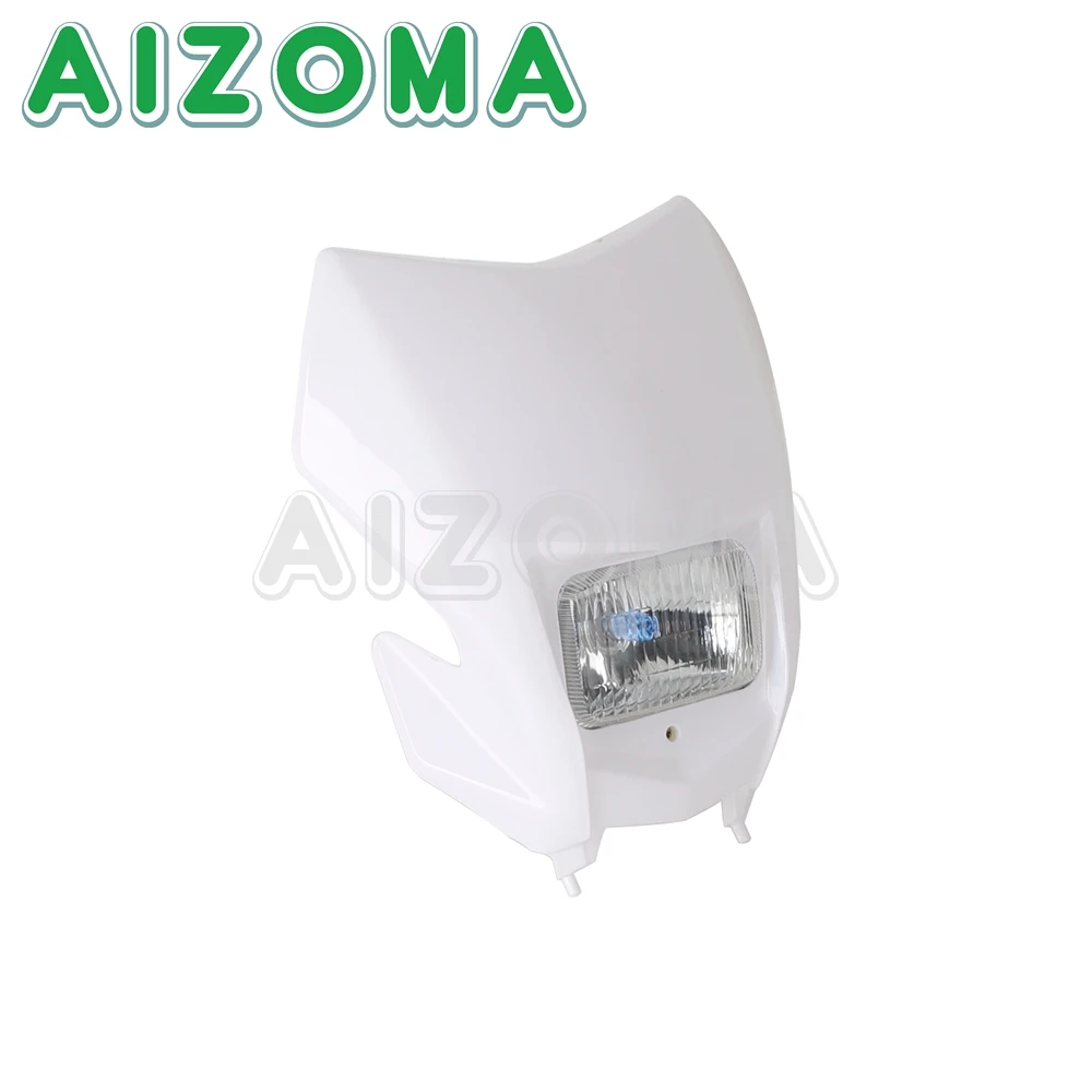 Enduro Motorcross Dirt Bike Headlight Fairing Head Light Mask Plastic For Honda CRF 150 230 250 450 R/F/X/L WR250 WR450 YZ F