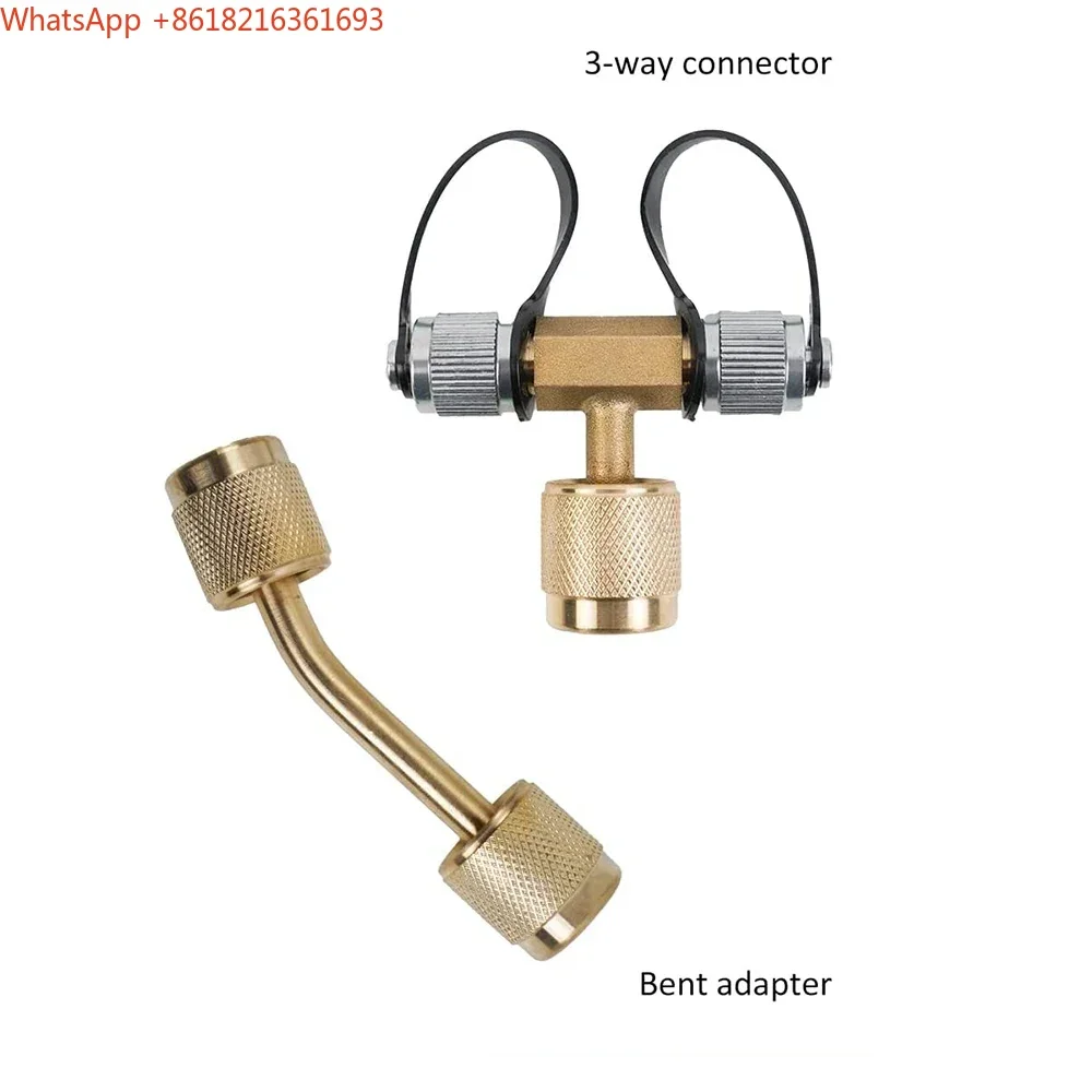 2026 1/4 Inch SAE Brass Adapter Accessories 3-Way Bending Flared Accessories