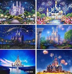 Castle Palace Backdrops for Product Photography Princess Girl Birthday Portrait Background Photo Studio Photoshoot Decor